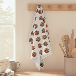 Soft Tea Towel - Willie Wombat - Digital Art DeCourcy Design