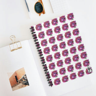 Spiral Notebook - Ruled Line - Going Gekko White - Digital Art DeCourcy Design