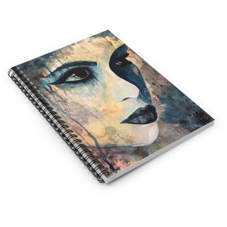 Spiral Notebook - Ruled Line - Sentinel - Gouache Painting DeCourcy Design