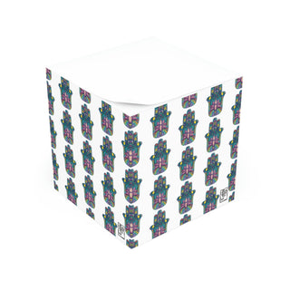 Sticky Note Cube - Hamsa - Digital Art DeCourcy Design