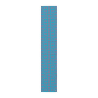 Table Runner - Hearts A-Lot Turquoise - Digital Art DeCourcy Design
