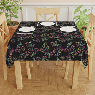 Tablecloth - Gumnut Bouquet Black - Digital Art DeCourcy Design