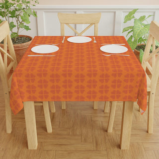 Tablecloth - Hearts A-Lot Orange - Digital Art DeCourcy Design