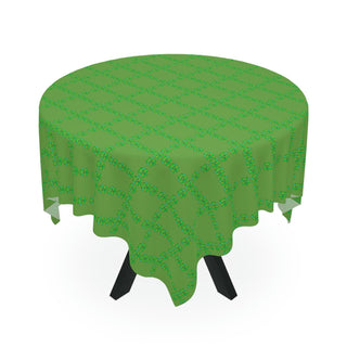 Tablecloth - St Patrick's Check Green - Digital Art DeCourcy Design