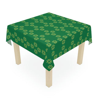 Tablecloth - St Patrick's Hearts Dark Green - Digital Art DeCourcy Design
