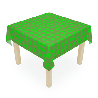 Tablecloth - St Patrick's Shamrock Green - Digital Art DeCourcy Design