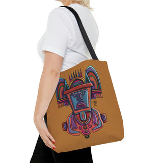 Tote Bag - Aztekia Burnt Ochre - Digital Art DeCourcy Design