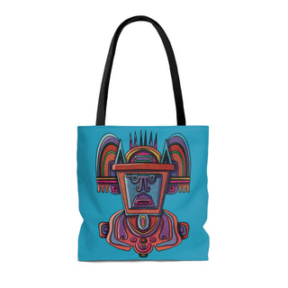 Tote Bag - Aztekia Turquoise - Digital Art DeCourcy Design