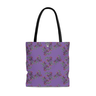 Tote Bag - Gumnut Bouquet Purple - Digital Art DeCourcy Design