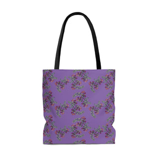 Tote Bag - Gumnut Bouquet Purple - Digital Art DeCourcy Design