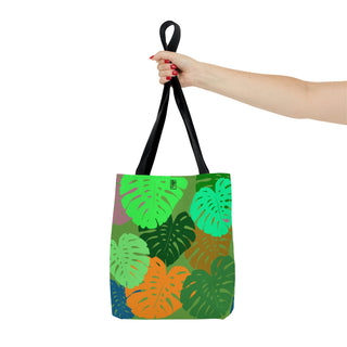 Tote Bag - Monstera Green - Digital Art DeCourcy Design