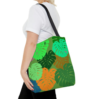 Tote Bag - Monstera Green - Digital Art DeCourcy Design