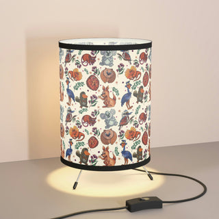 Tripod Lamp with Printed Shade (US\CA plug) - Oodles of Oz - Digital Art DeCourcy Design
