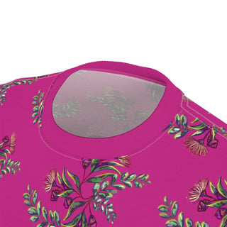 Unisex T-Shirt - Gumnut Bouquet Hot Pink - Digital Art DeCourcy Design