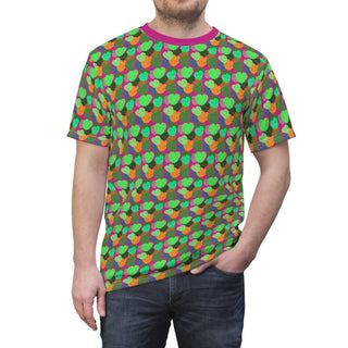 Unisex T-Shirt - Monstera Hot Pink - Digital Art DeCourcy Design