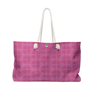 Weekender Bag - Hearts A-Lot Pink - Digital Art DeCourcy Design