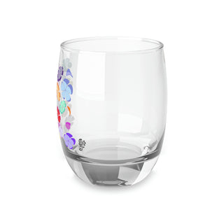 Whiskey Glass - Falling Flowers - Digital Art DeCourcy Design