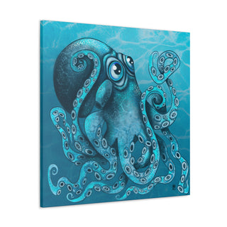 Canvas - Gallery Wrap - Octopus Blues - Digital Painting